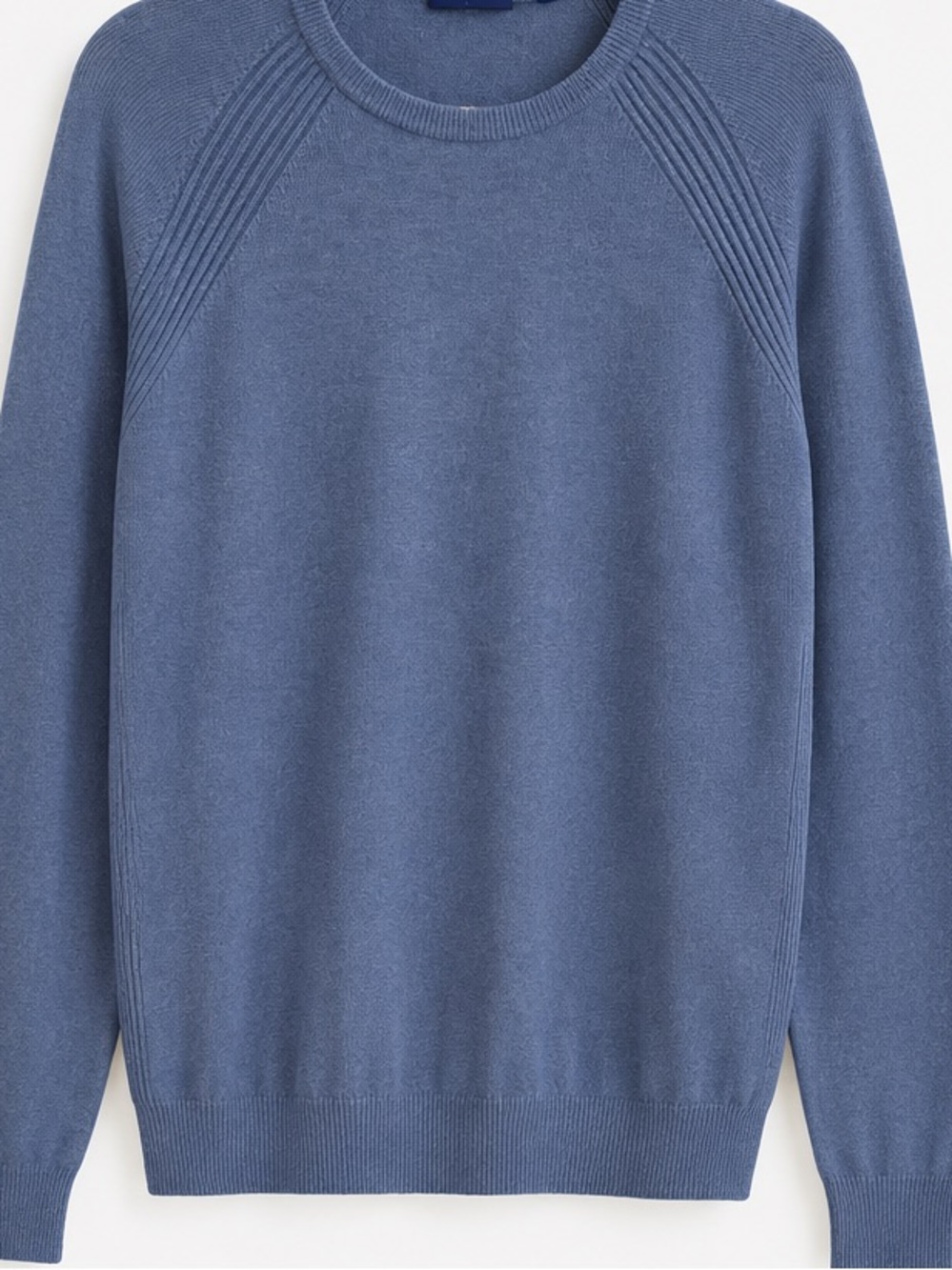 FootJoy FJ Men’s Blue Crew Neck Golf Sweater Large Fine Knit Pullover